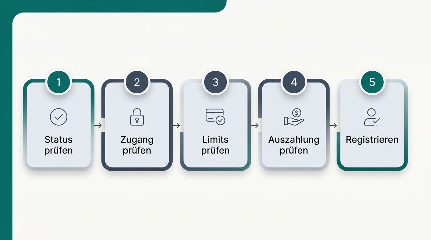 Prüfen Sie den Wettanbieter vor der Einzahlung