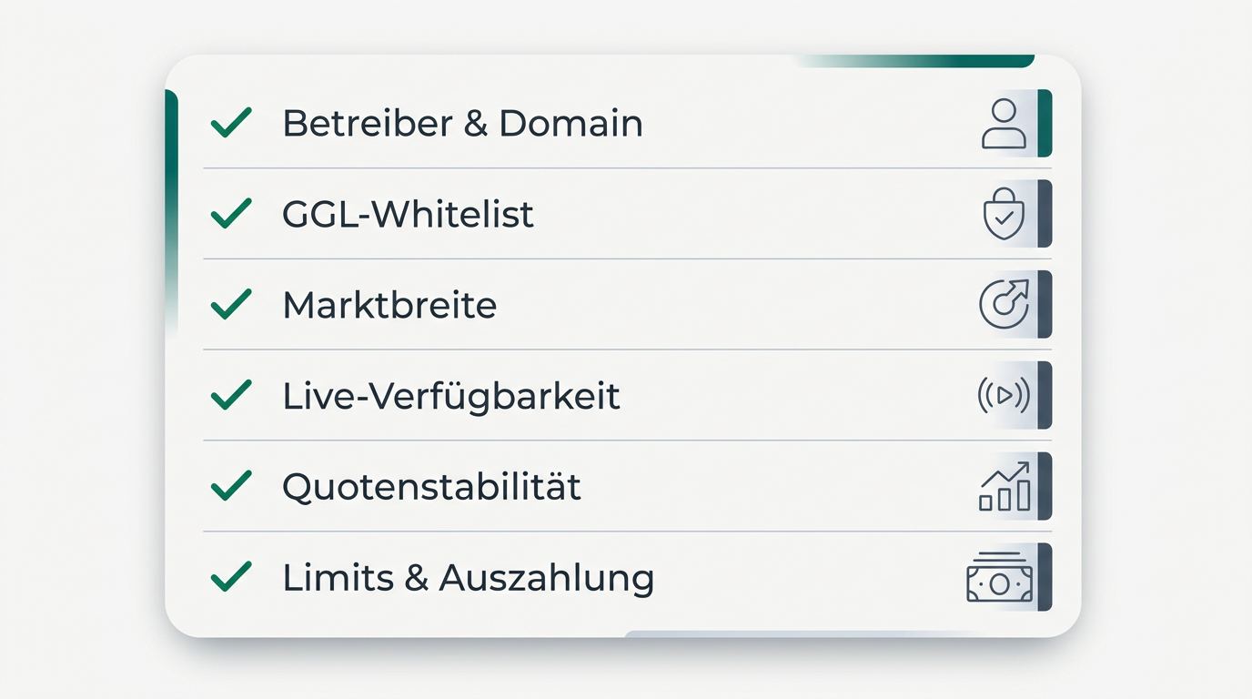 Die wichtigsten Punkte für Ihre Wettanbieterwahl